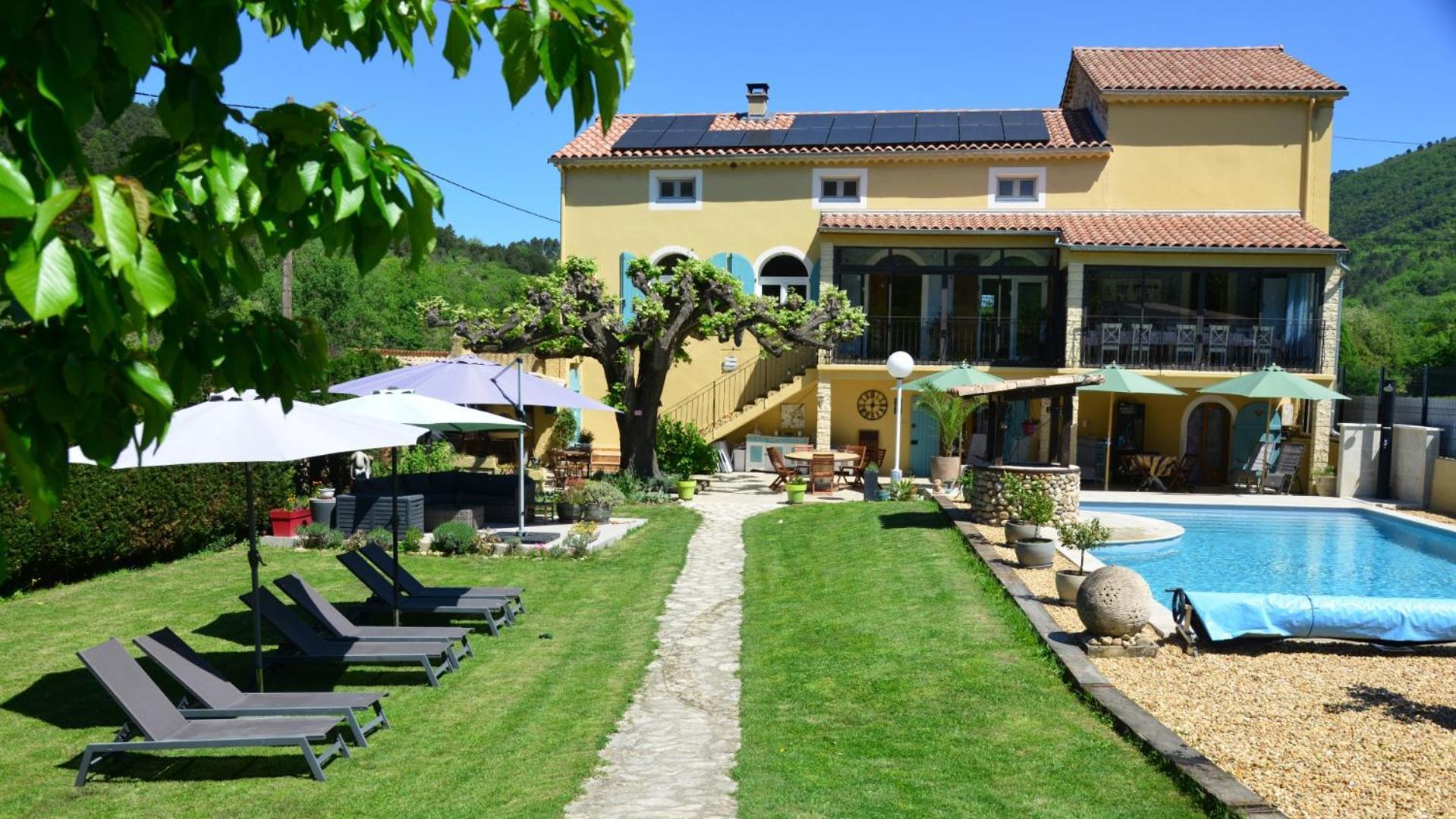 Bed and Breakfast Au Grand Bonheur Besseges Exterior foto